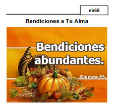 eb66 Bendiciones a Tu Alma explica como Dios ve las bendiciones, que son las verdaderas, etc.